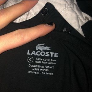 Lacoste cropped shirt